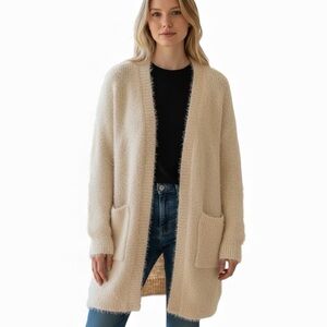 Pins & Needles Off-White Cream Cardigan Sweater Size M